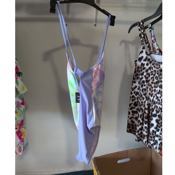 NWT Salt + Cove Juniors' Strappy Crossback One-Piece Tie-Dye Size S $50 FF292 - Picture 2 of 2